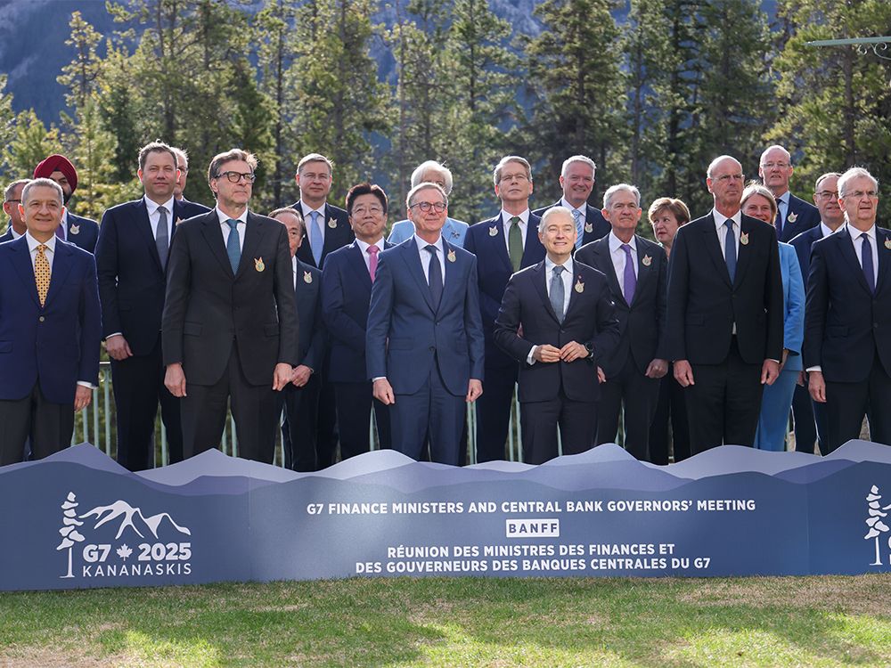 G7 finance ministers in Banff