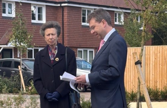 Princess Royal Opens New Housing Estate in Bough Beech