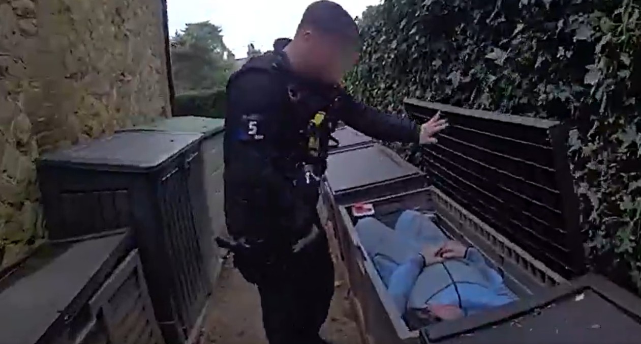 Speeding Motorist Found In Garden Box