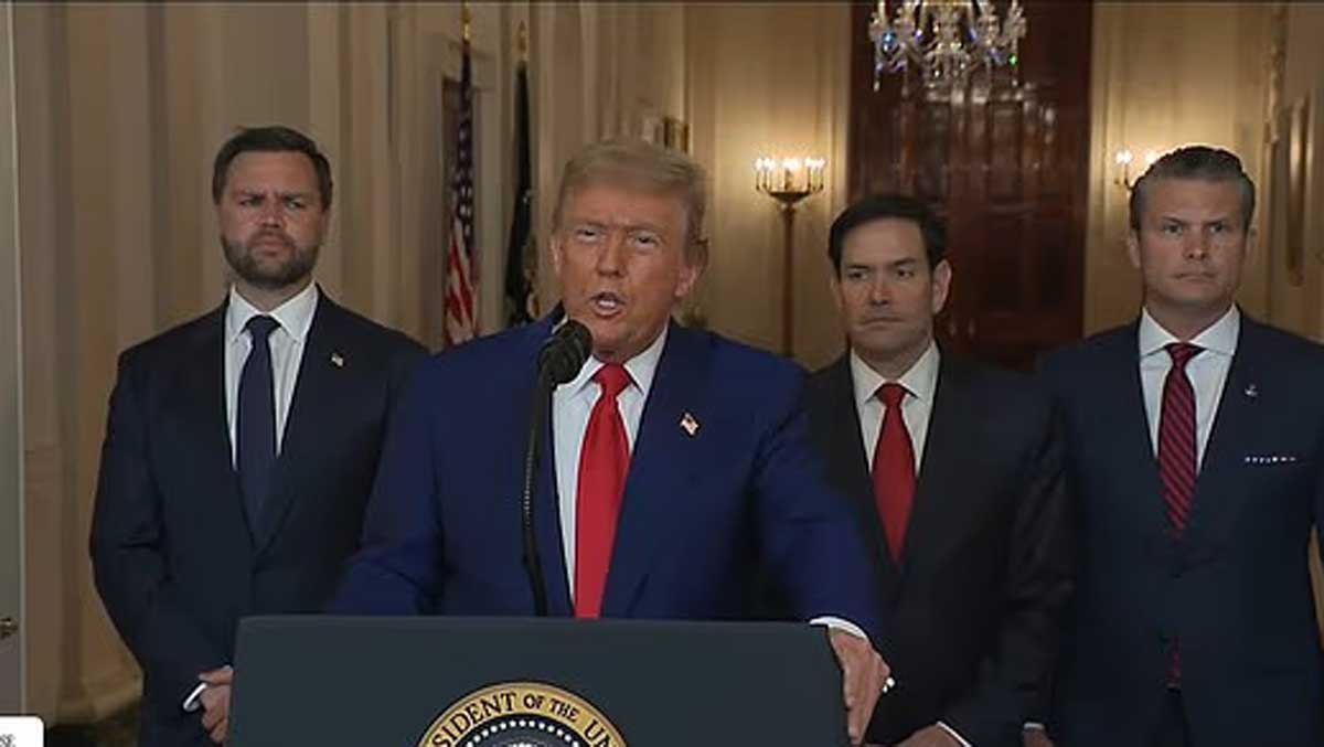 Iran must make peace to avoid further attacks, President Trump says | EconomyNext